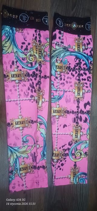 Rękawiczki TATU nowe bawełniane z cyrkoniami uniwersalne