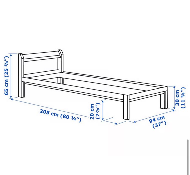 Cama de Pinho NEIDEN 90X200