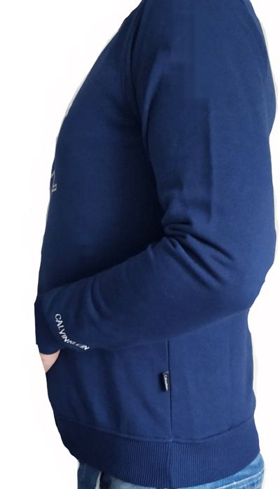 Bluza męska CK ocieplana granatowa