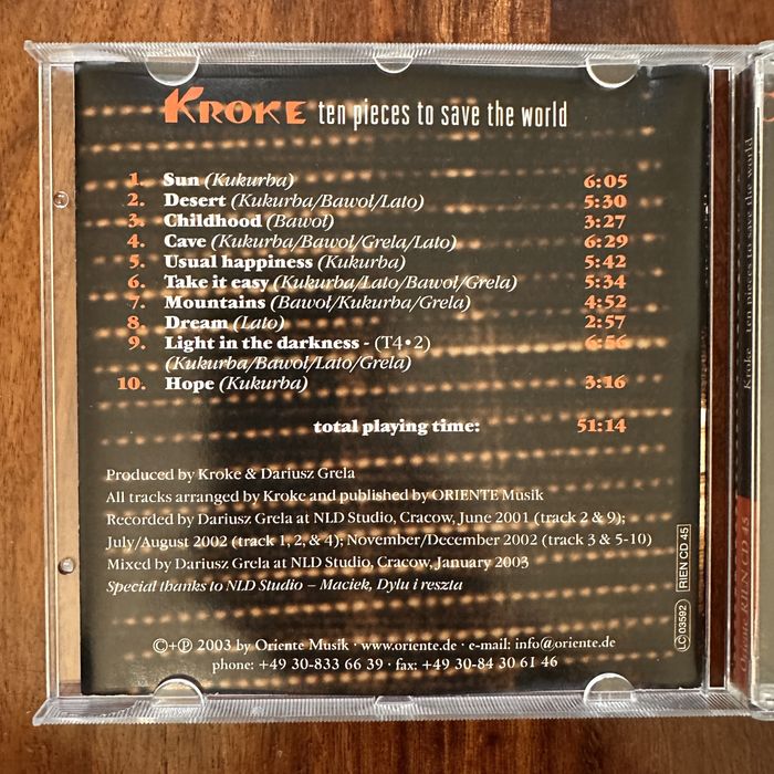 Kroke Ten Pieces To Save The World