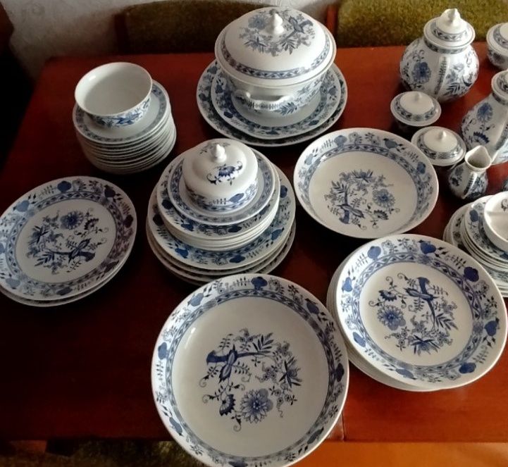 Столовий сервіз "Синій Лук" Czehoslovakia Bohemia