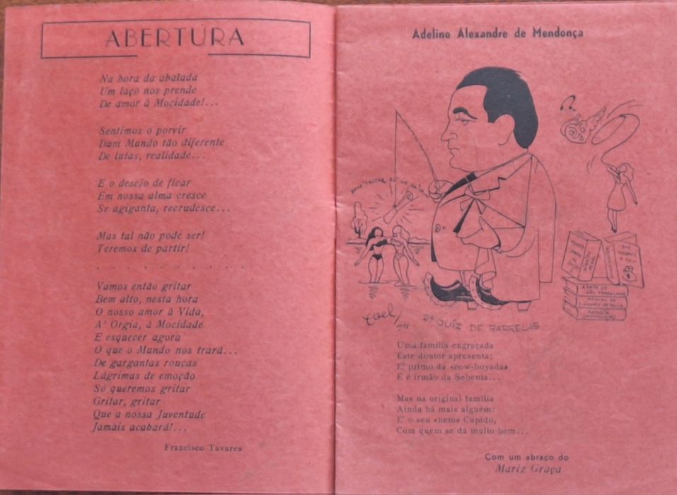 Documento Queima das fitas Coimbra 1951