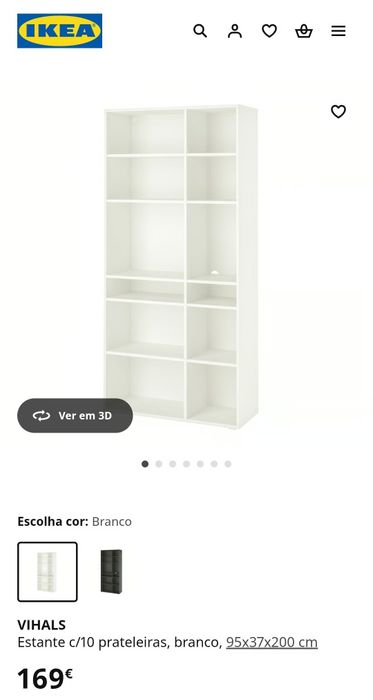 Estante com 10 parteleiras