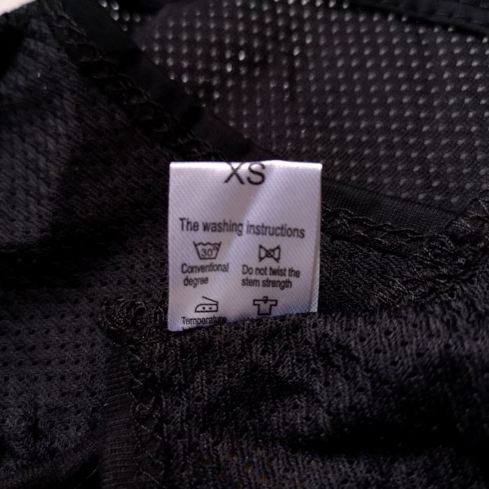 Nowa, czarna koszulka z siateczki z dolarem, rozmiar XS