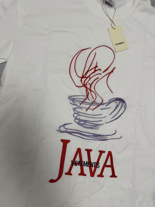 футболка Vetements Java White Project gr balenciaga vetements