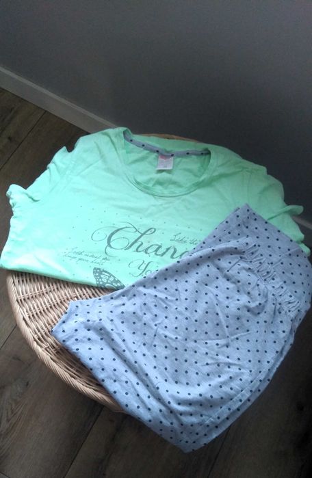 piżama damska s muzzy koszulka i spodnie 3/4