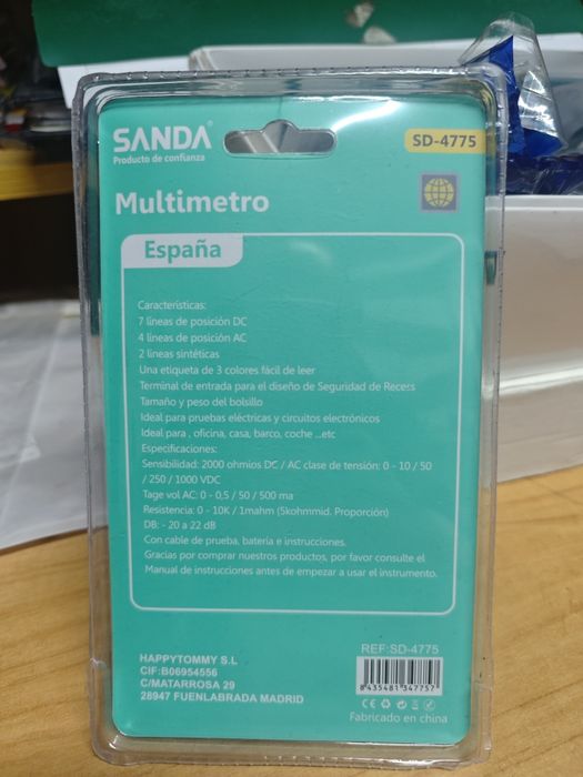 Analog Multimeter SD 4775426430220605204481