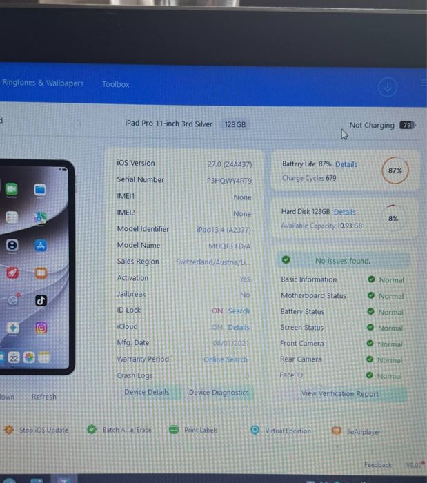 Планшет iPad 11 Pro Gen 3. 128 Гб (2021) ІДЕАЛ
