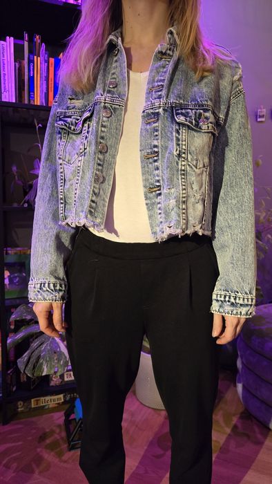 Kurtka jeansowa w stylu boho rozm. S