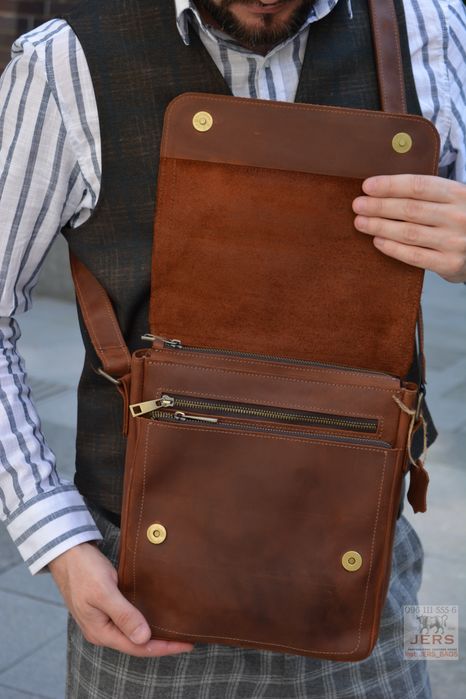 Кожаная сумка барсетка мужская через на плечо чоловіча шкіряна плече