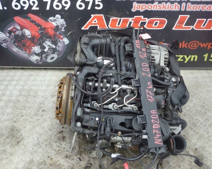 SILNIK KOMPLETNY BMW E87 120D 2.0D N47D20A 177KM 12r. 158 TYS