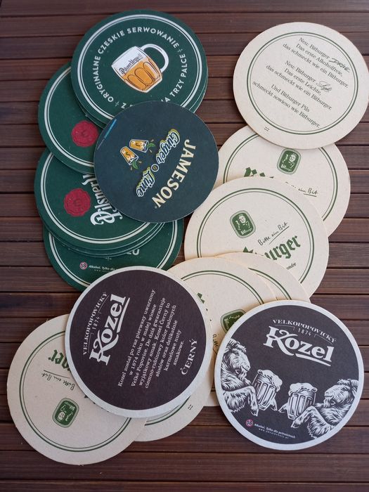 Kolekcjonerskie podkladki pod piwo 20 sztuk