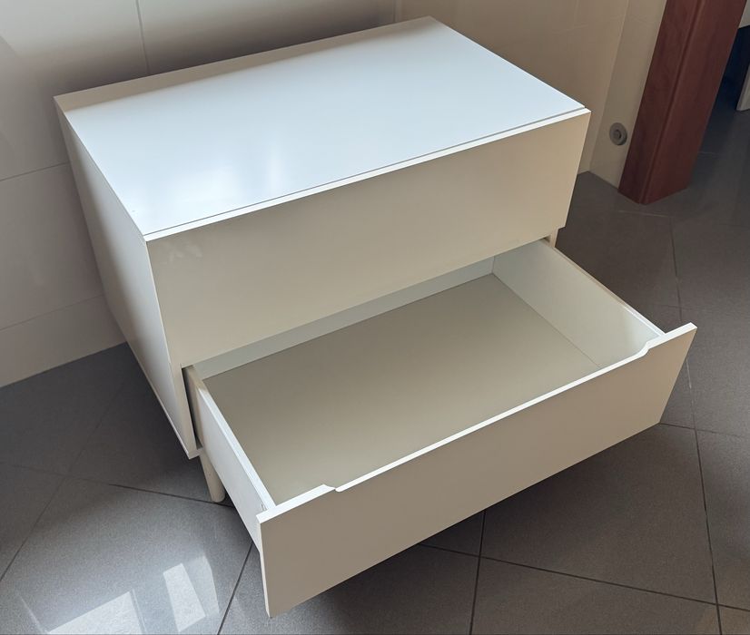 Cómoda branca com 2 gavetas, IKEA
