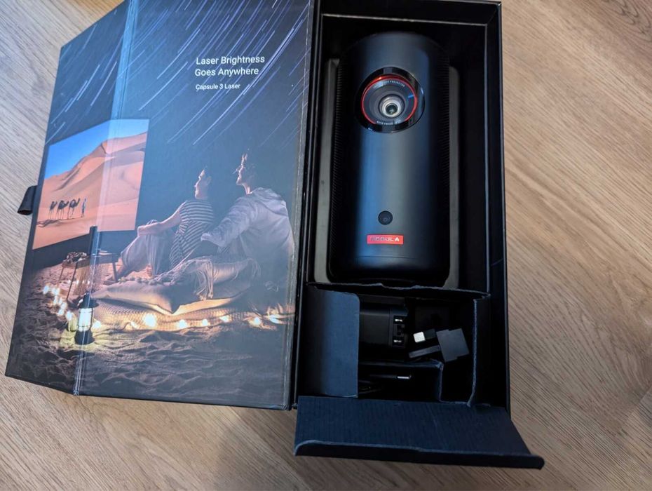 Anker Nebula Capsule 3 Laser + ekran Duronic – projektor przenośny