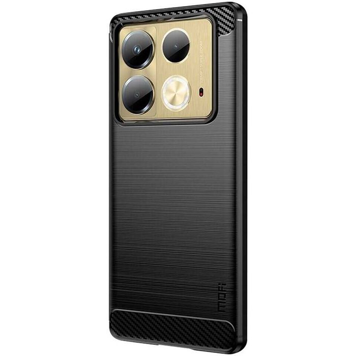 Противоударный чехол бампер для Infinix Note 40 Note 40 Pro карбон