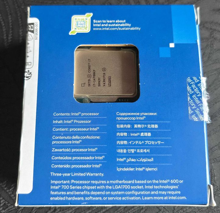 Procesor Intel Core i7 14700KF LGA1700 jak NOWY GWARANCJA