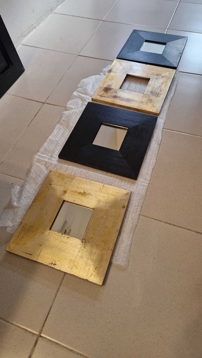 Conjunto espelhos  quadrados
