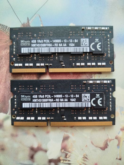 SK hynix (SO-DIMM, DDR3,(2по4) 8Gb, 1866MHz),комплект