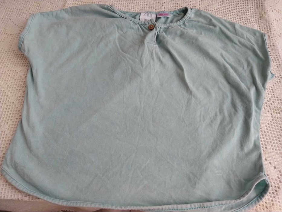 Blusa verde água - Zara - 18 - 24 meses - 92 cm