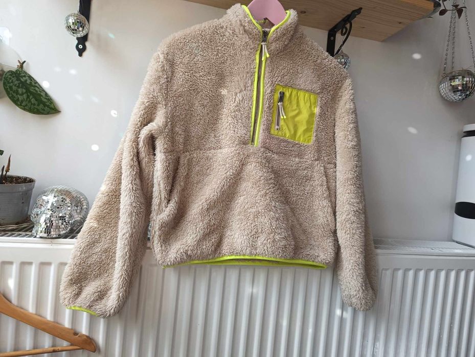 Kurtka misiowa beżowa miękka h&m 146/152
