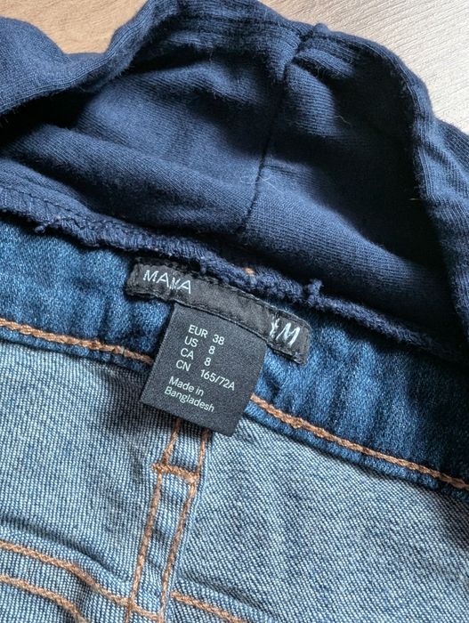 Krótkie spodenki ciążowe roz. M 38 H&M mama Bermudy do kolan