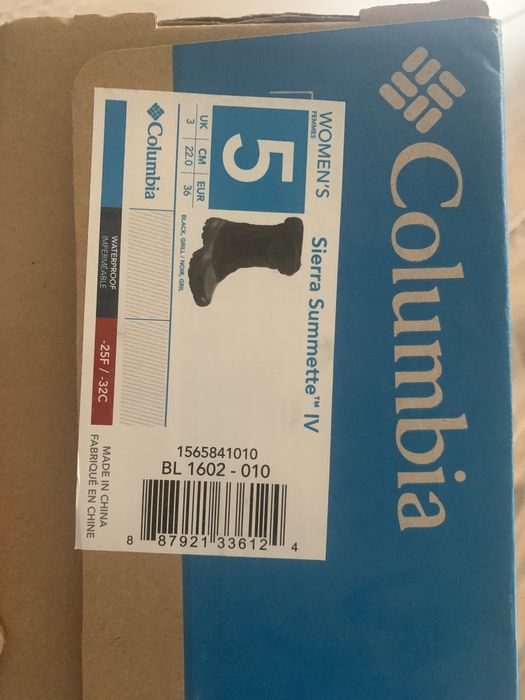 Чоботи зимові  сапоги Columbia