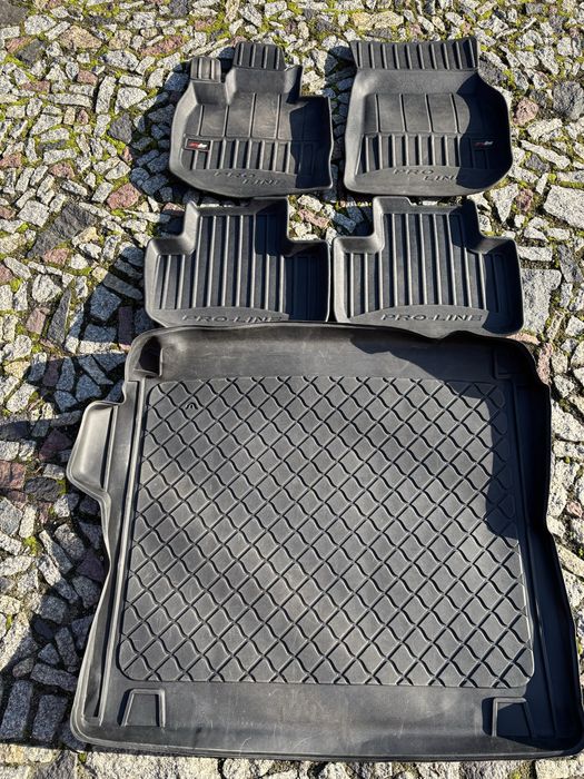 Dywaniki gumowe + mata bagażnika 3D BMW X4 G02 od 2018