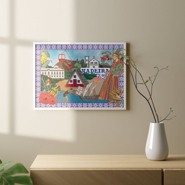 Ilustração "Ilha da Madeira" - 50x70 cm