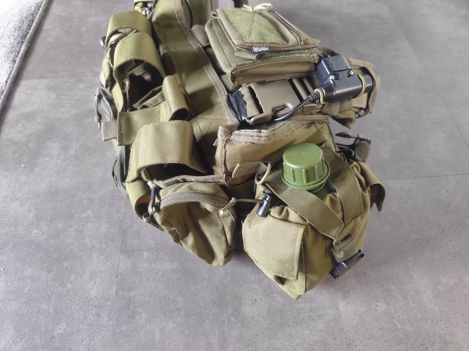 Kamizelka taktyczna Chest rig MFH + kieszenie (przerobiony zestaw ASG ...