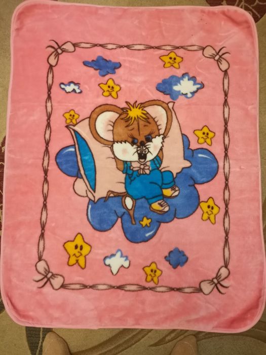 Одеяло детское плюшевое