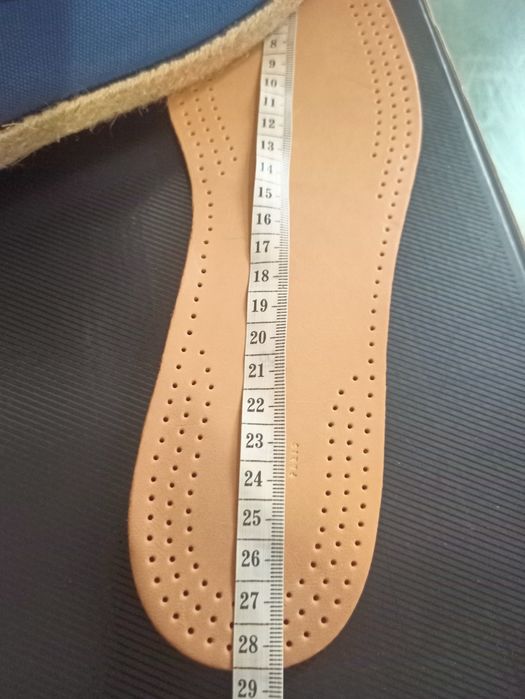 Продам нові чоловічі єспадрильї р.44, маломірні, довжина устілки 28см