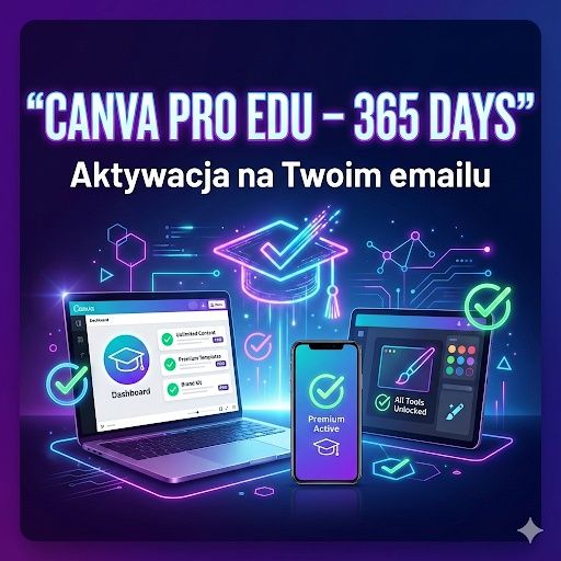 Canva pro edu 365 dni aktywacja na Twoim emailu