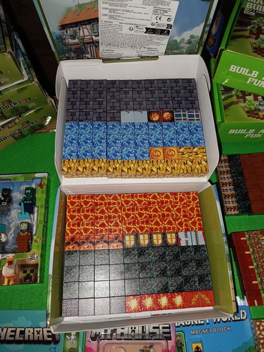 Магнітний конструктор Майнкрафт магнитный 50 блоків, 100, 150, 160 200