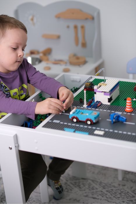 Столик детский стульчик дитячий стільчик лего lego меблі в дитячу