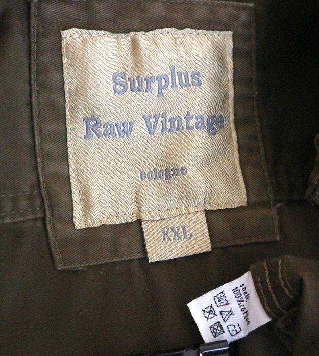 Surplus Raw Vintage Cologne postarzana koszula w militarnym stylu 2XL