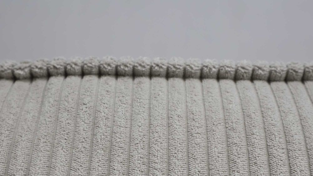 TPB Narożnik kanapa rogówka sofa Poduszki Salon Tkanina Poso jasny beż