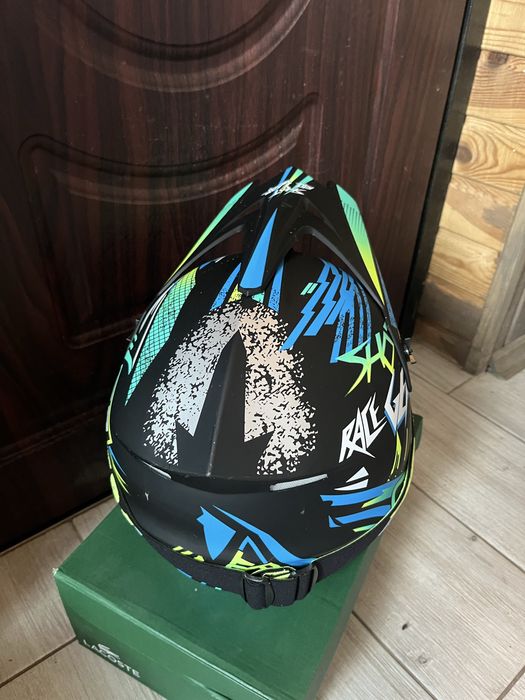 Мотошолом з окулярами + ПОДАРУНОК, шолом, шлем, мотоцикл, хард