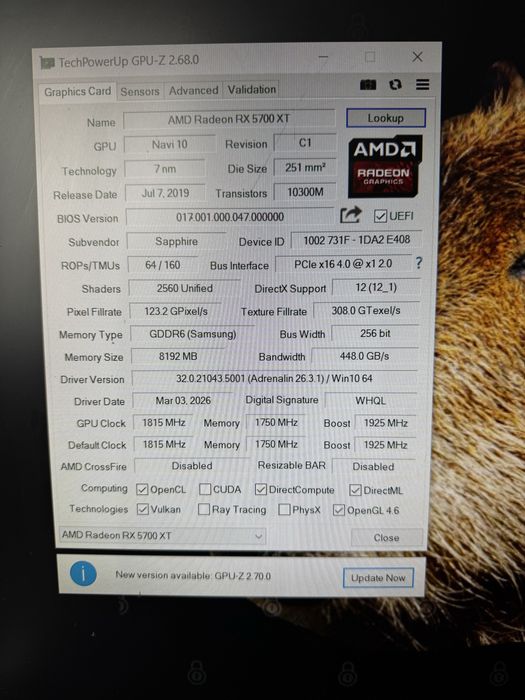 Karta graficzna sapphire rx 5700 xt pulse radeon