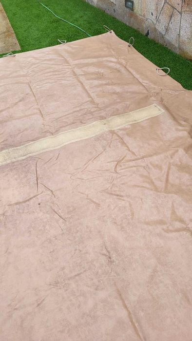 Lona / Cobertura para piscina de 8.50m x 3.50m bege