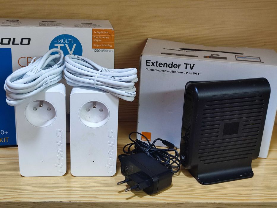 Kit Devolo 1200+ Powerline + Extender TV Wi-Fi