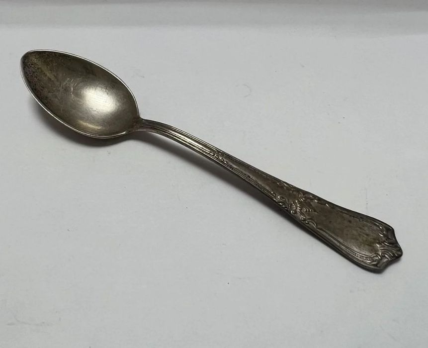 Серебряная ложка, 875 проба, СССР, клеймо 