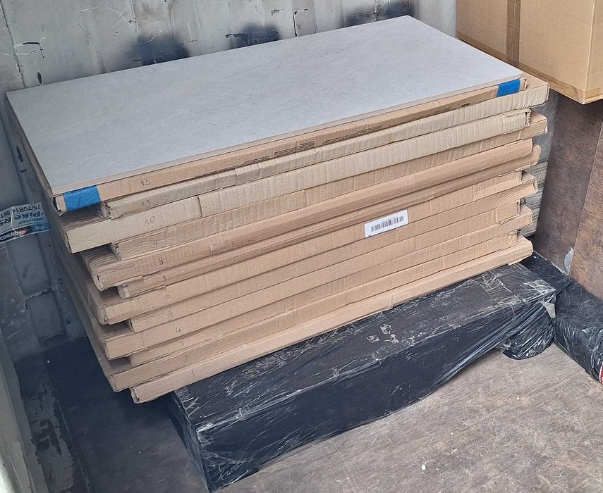 Płytki gres 45x90 cm polskie Opoczno styl biały marmur lappato gat I