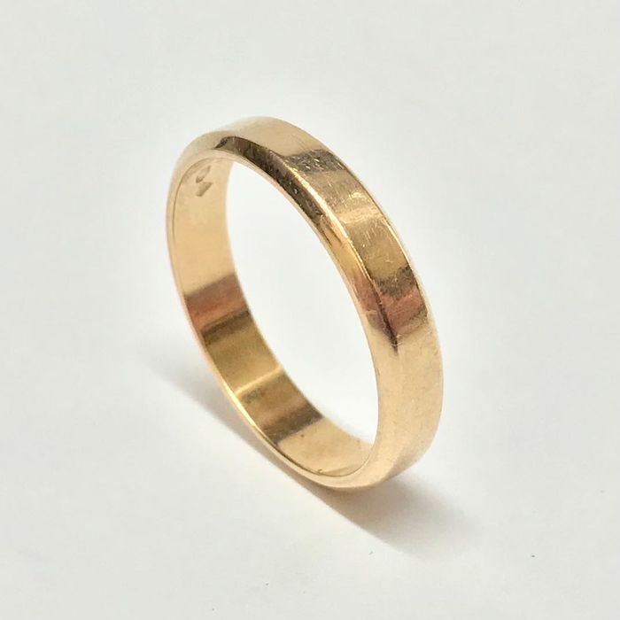 Złota OBRĄCZKA ślubna DAMSKA 14K klasyczna r. 17