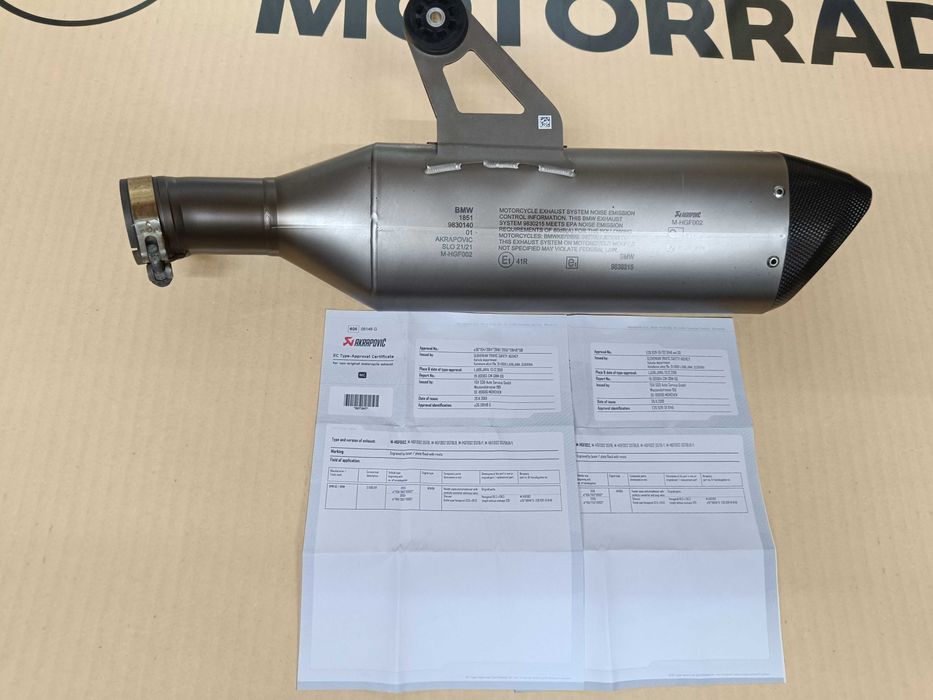 Ponteira Akrapovic BMW S1000XR K69 excelente estado
