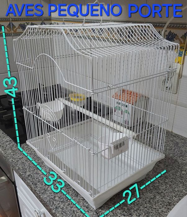 GAIOLA AVES PEQUENO PORTE PRONTA A USAR. Casa,Cozinha,Varanda,Cozinha.