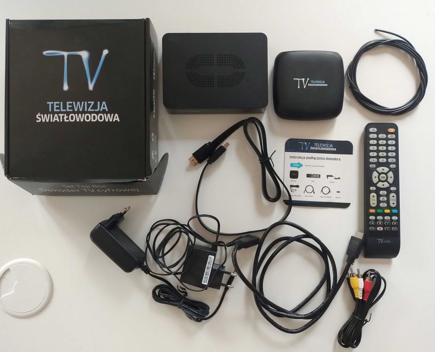 Zestaw 2× Android TV Box / IPTV – Smart-IP.TV + Manta, pilot, kable