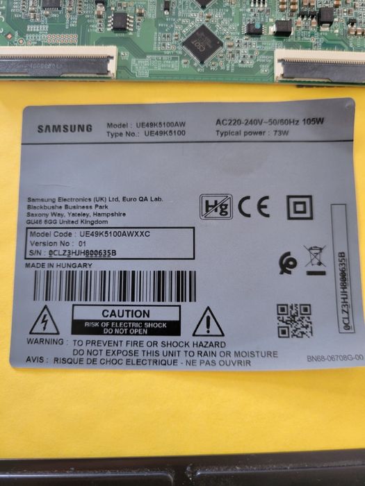 Tv Samsung 49" Peças