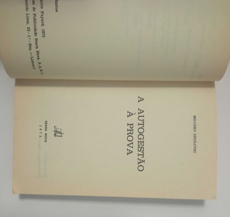 A autogestão à prova, de Milojko Drulovic