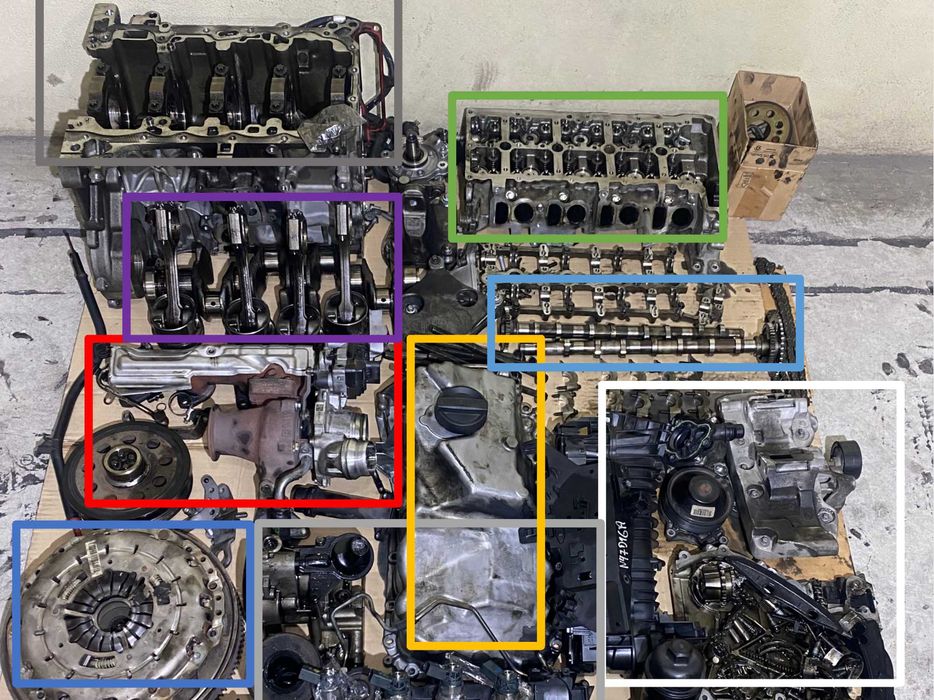 Peças motor BMW n47d16a - Série 1 116D ED F20 2014