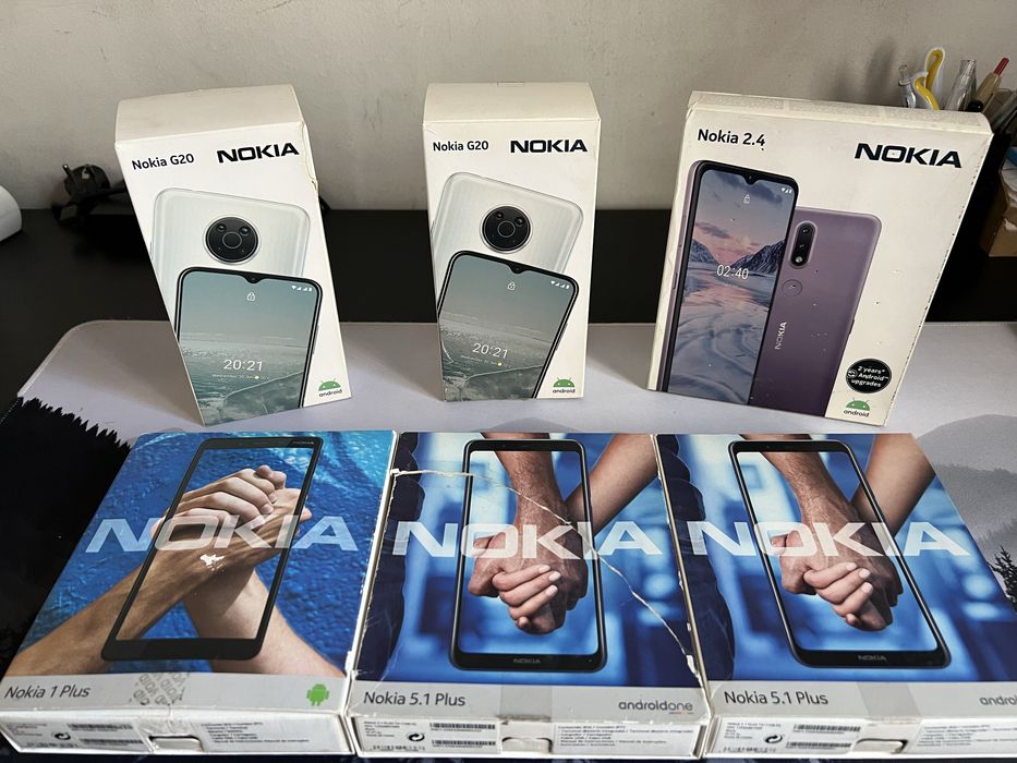 Conjunto de 6 smartphones Nokia por apenas 120€ todos
